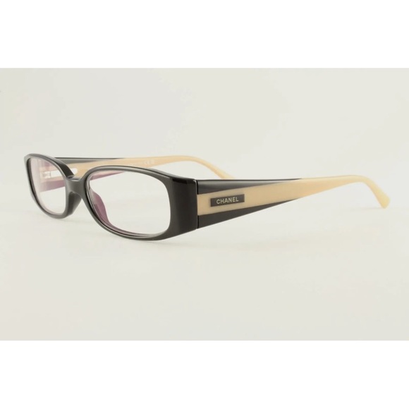 Very Rare Authentic Chanel 3122 c.943 53mm Black Beige Glasses Frames Italy - Picture 13 of 13